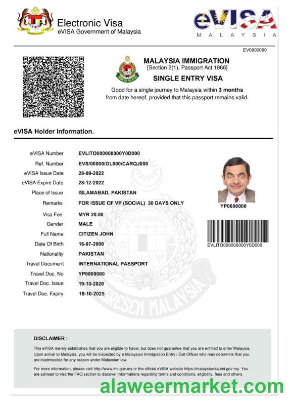 MALAYSIA e-visa